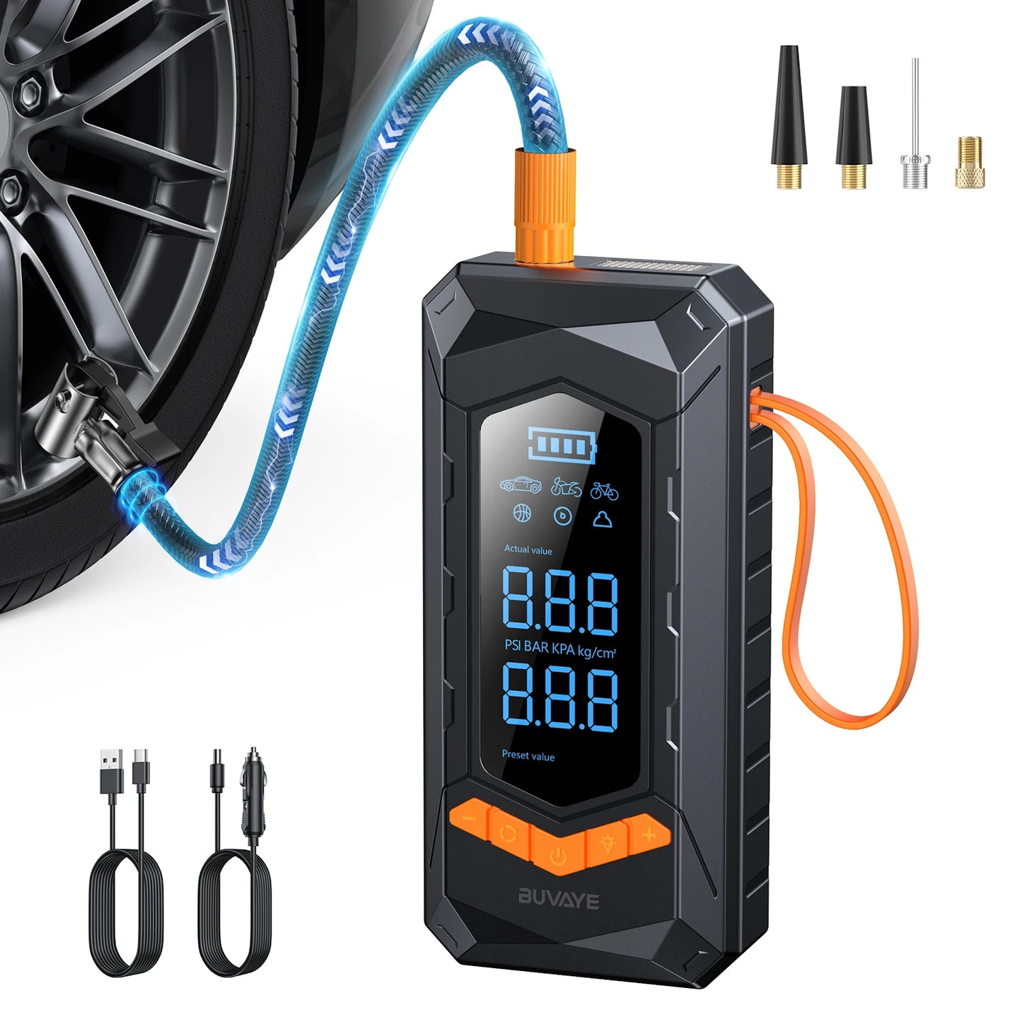 Wired/Wireless Air Pump Car Inflator Tire Pump