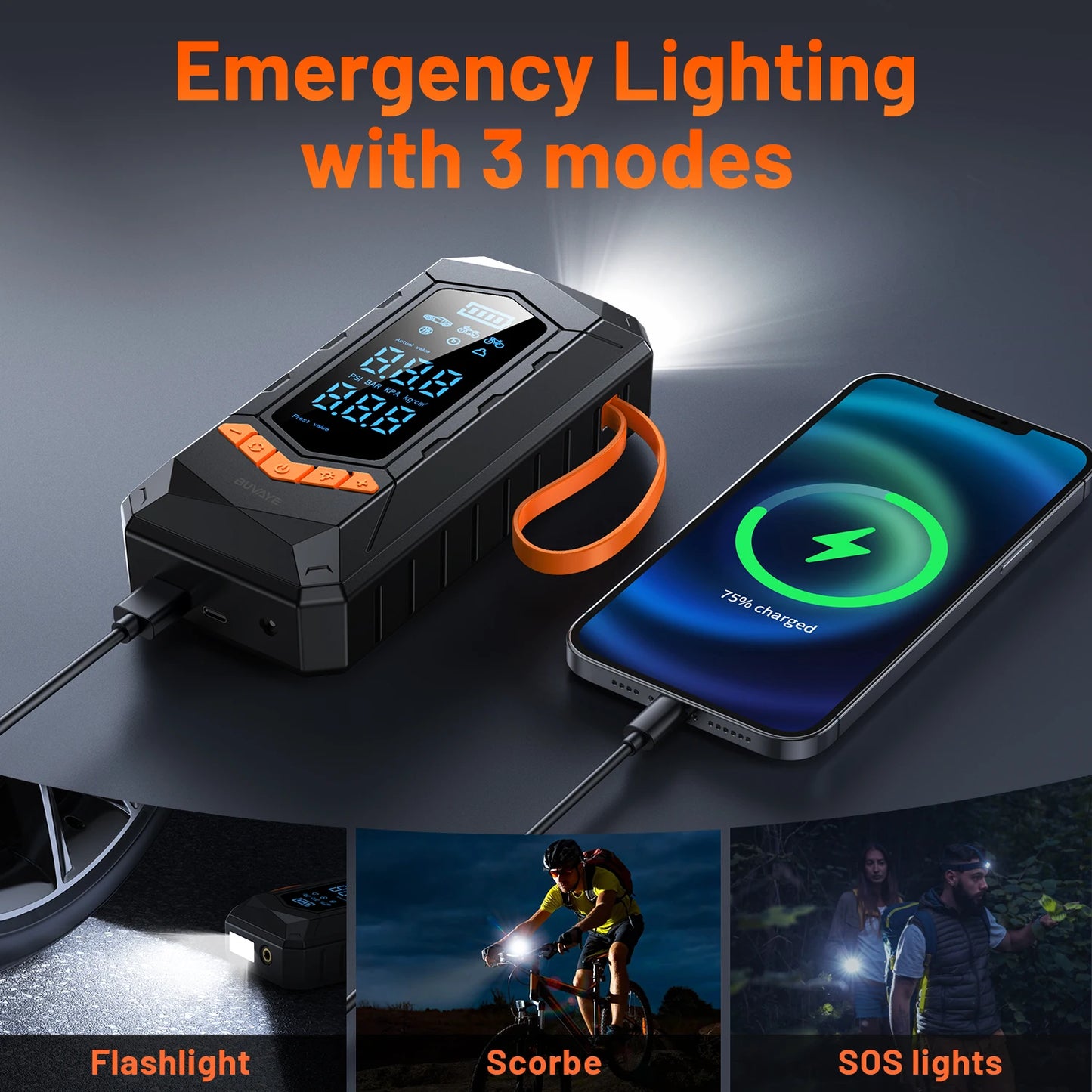 Wired/Wireless Air Pump Car Inflator Tire Pump