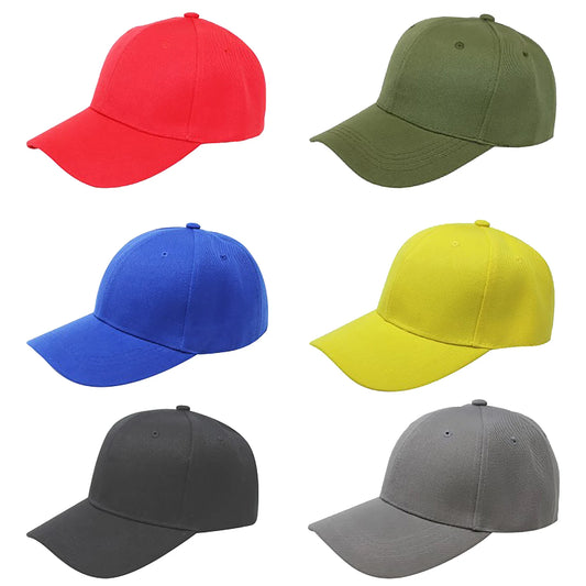 12 Adjustable Baseball Caps