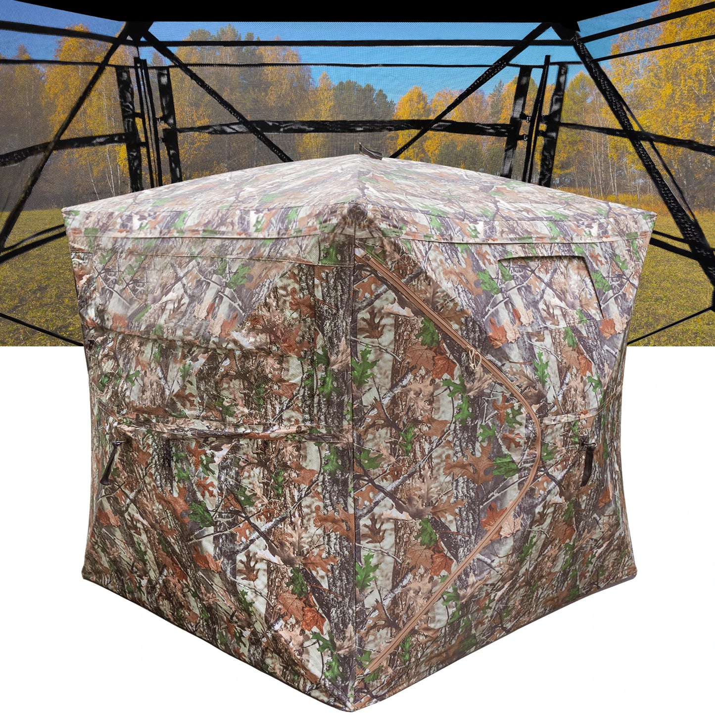 See Through Ground Blind For Deer Hunting