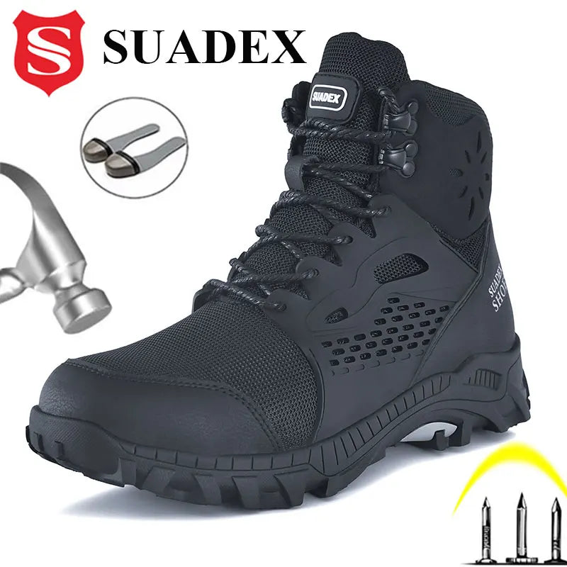 Anti-Slippery Steel Toe Safety Boots