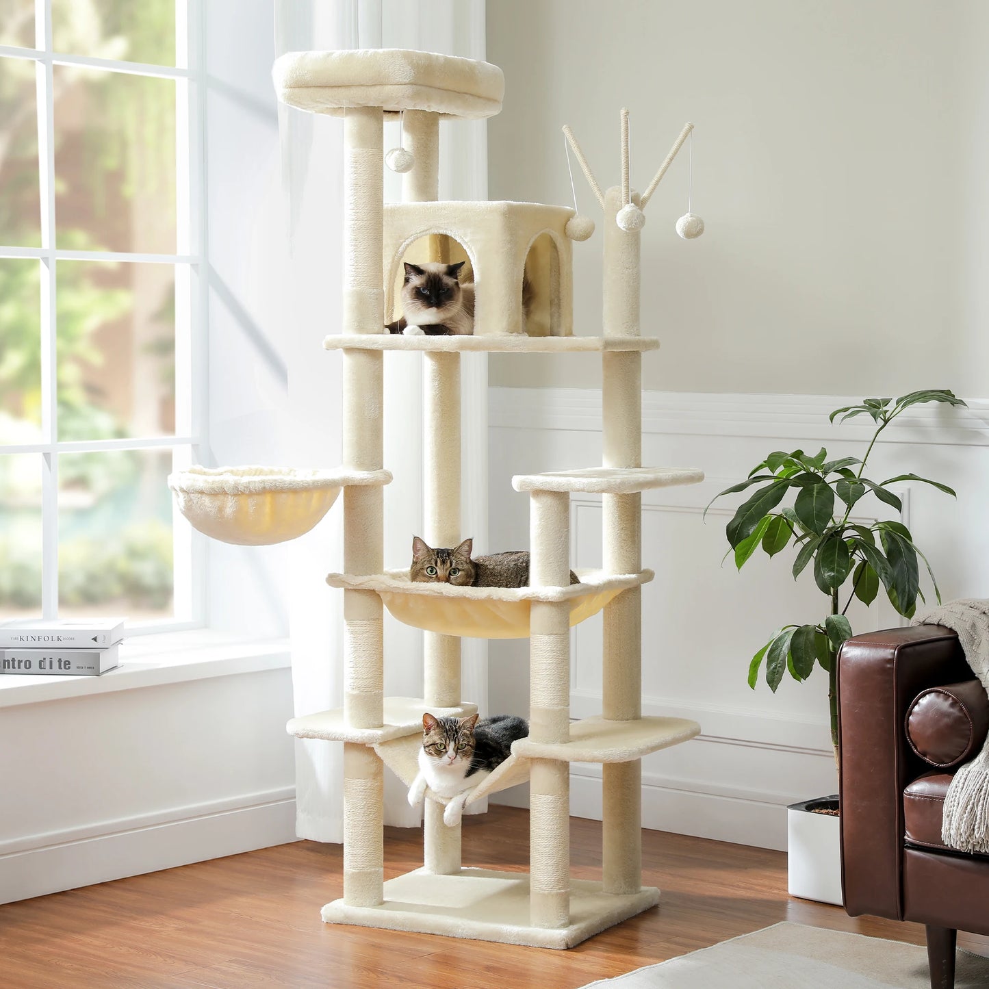 Large Cat Tree With Scratching Post