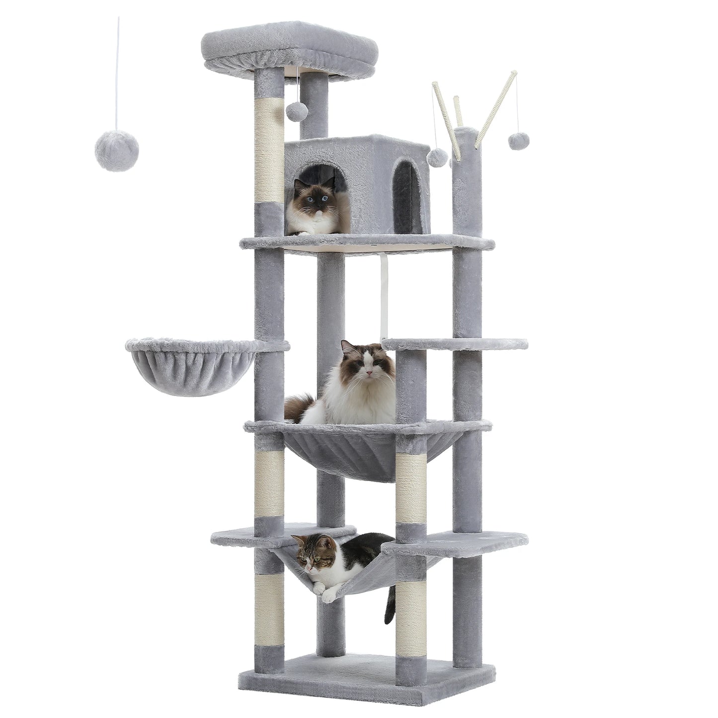 Large Cat Tree With Scratching Post