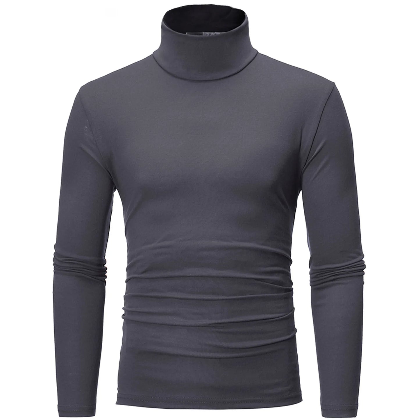 Men's Solid Color Turtleneck Basic Thermal Underwear