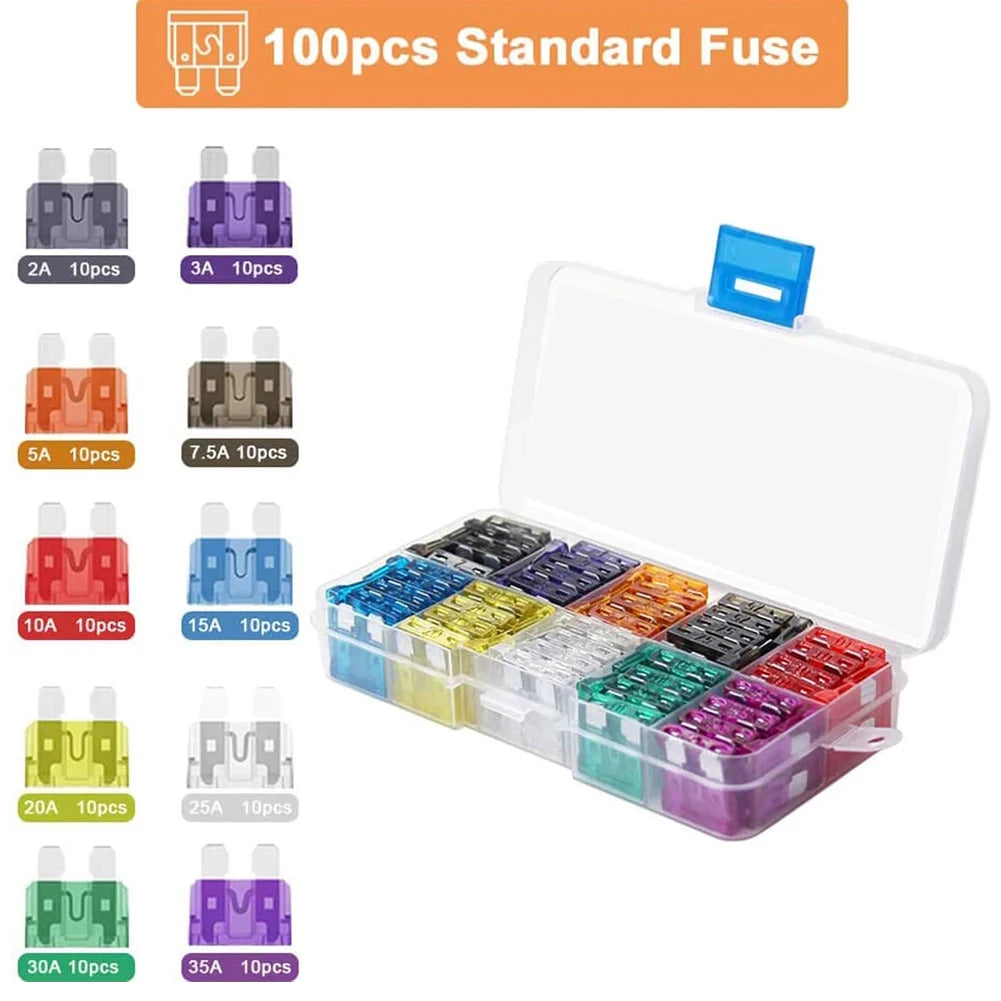 100Pcs Auto Fuse Kit
