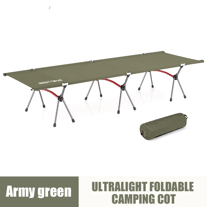 Portable Camping Cot with Leg Extenders