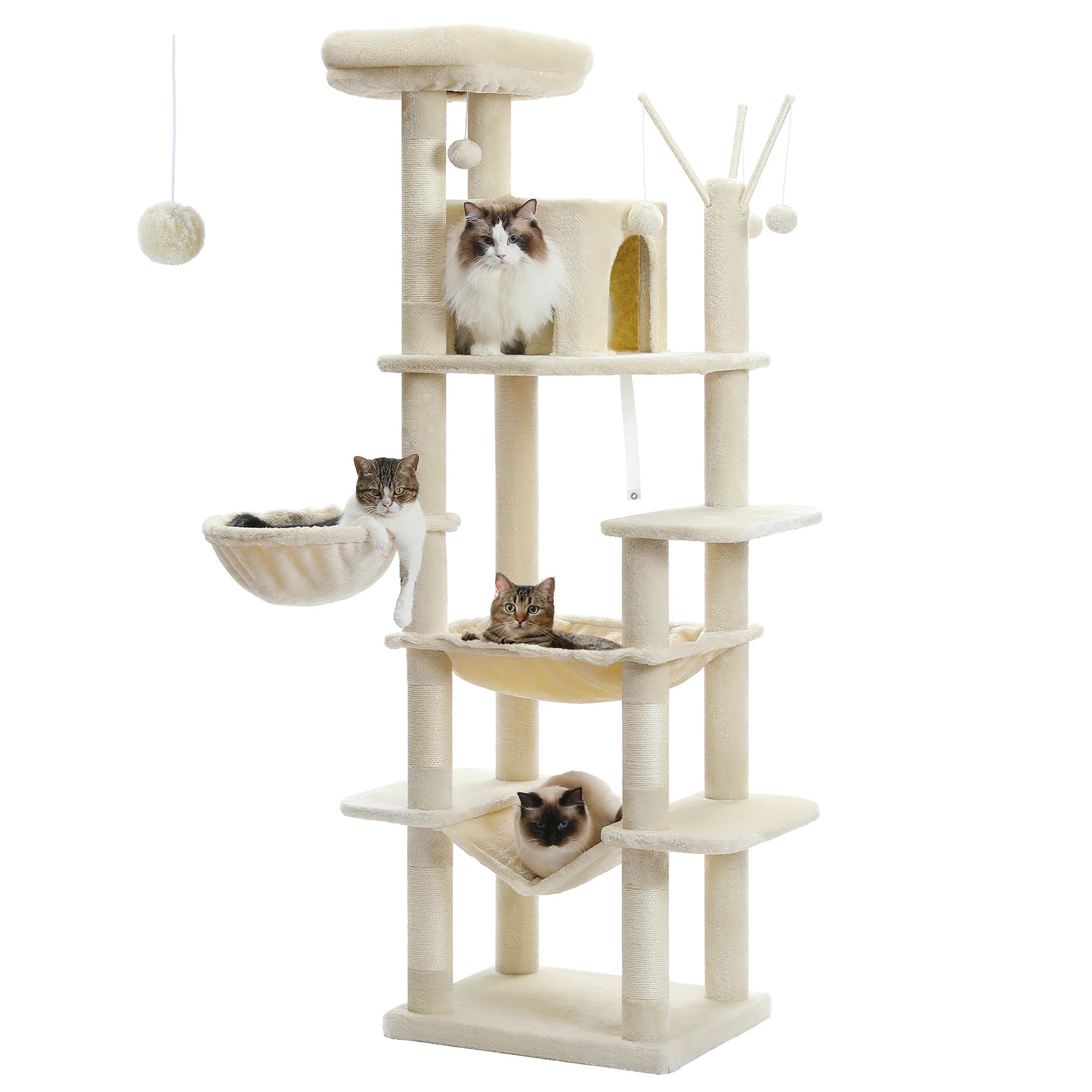 Large Cat Tree With Scratching Post