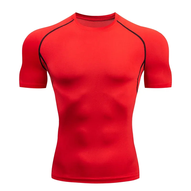 Men Compression Tight Short Sleeve T shirt