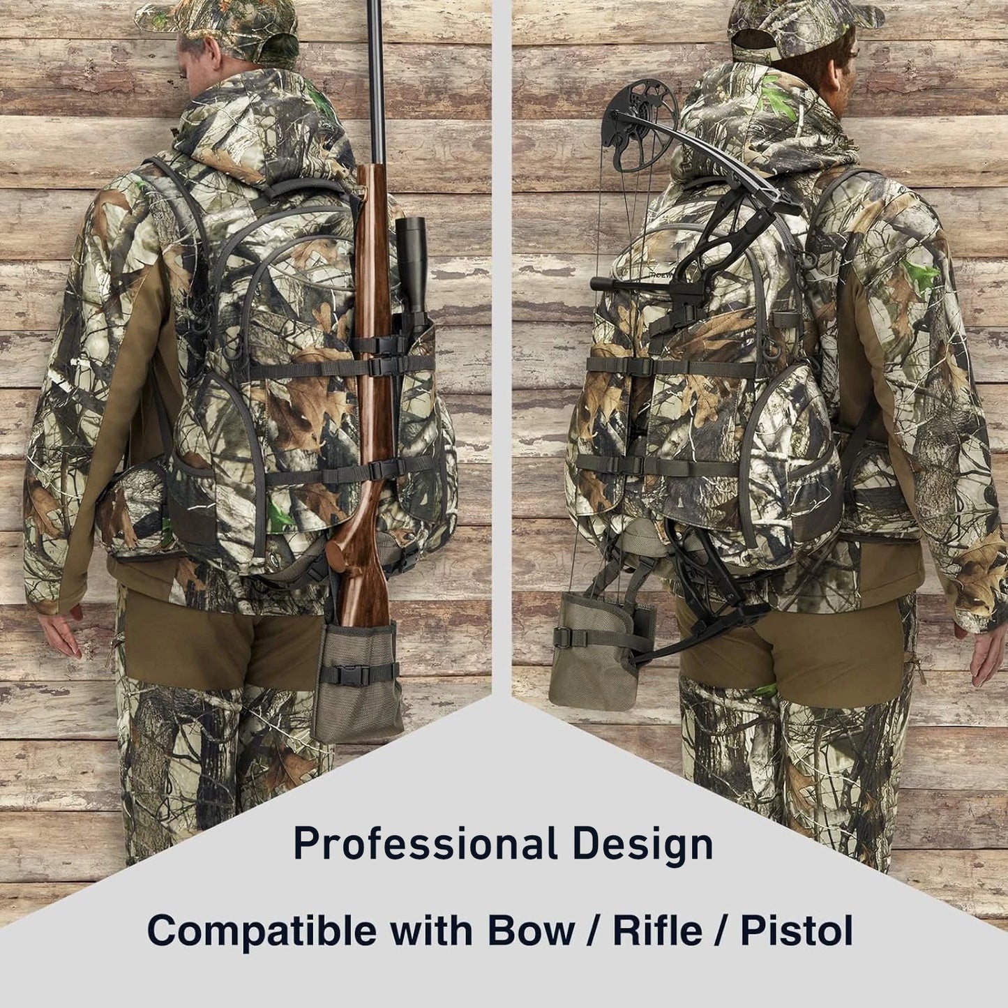 Hunting Backpack with Gun Bow Pocket