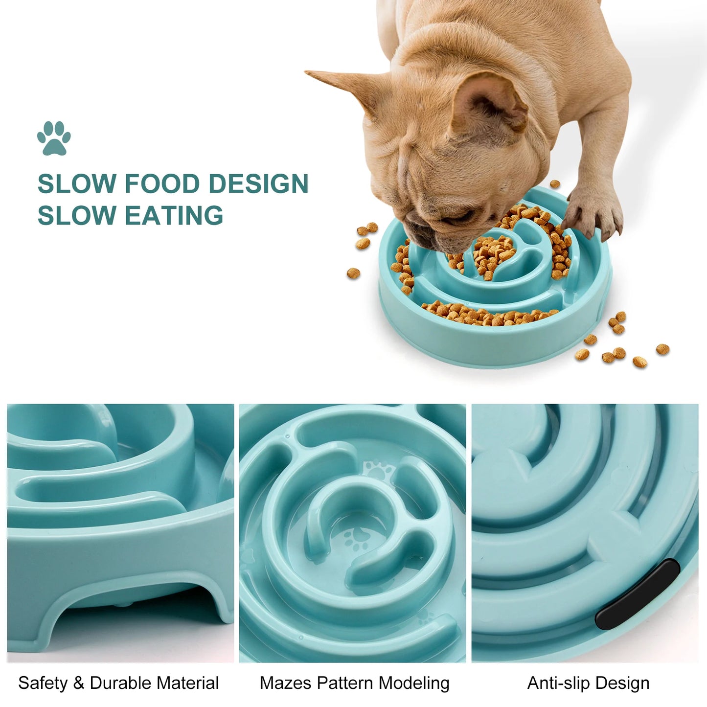 Pet Slow Feeder Bowl