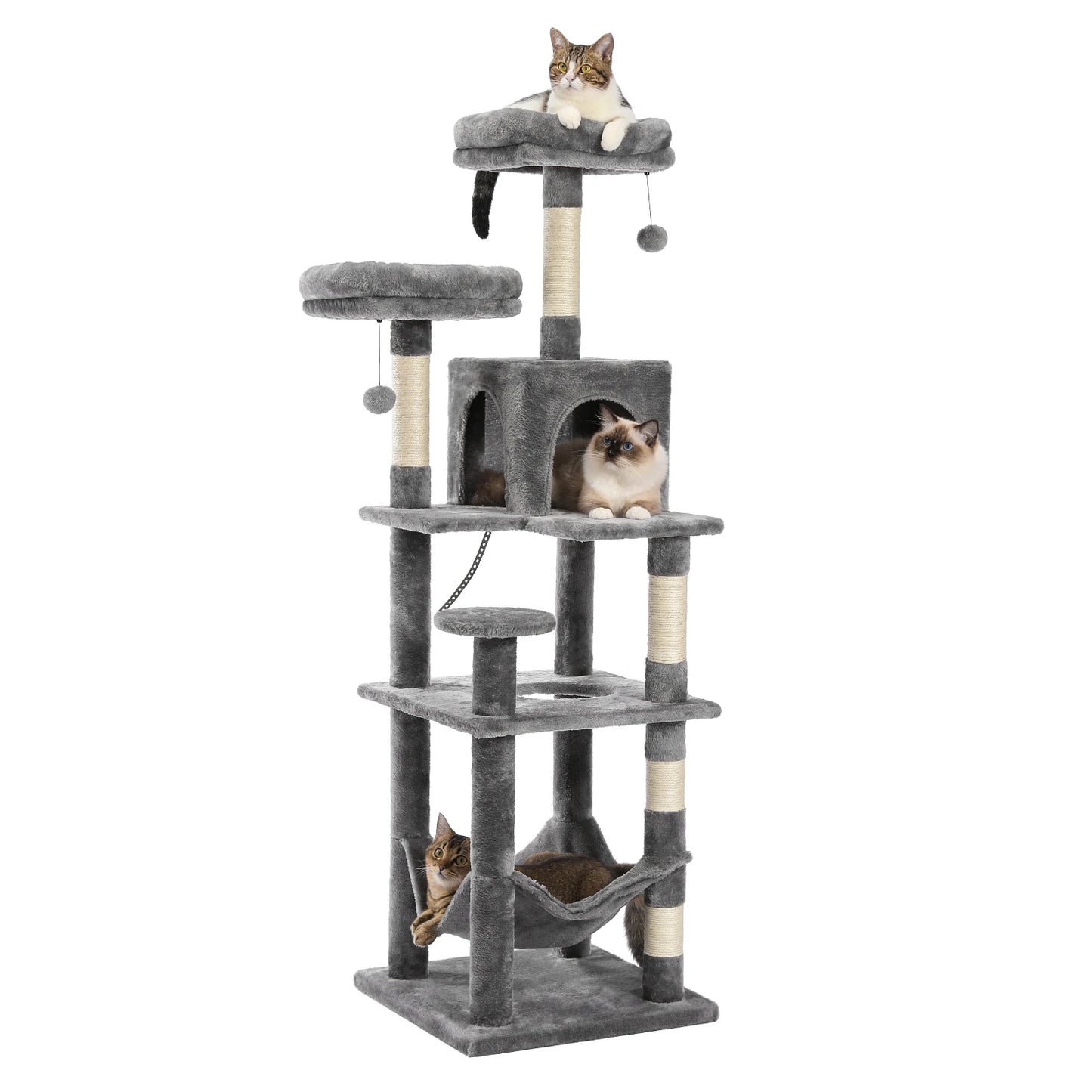 Large Cat Tree With Scratching Post