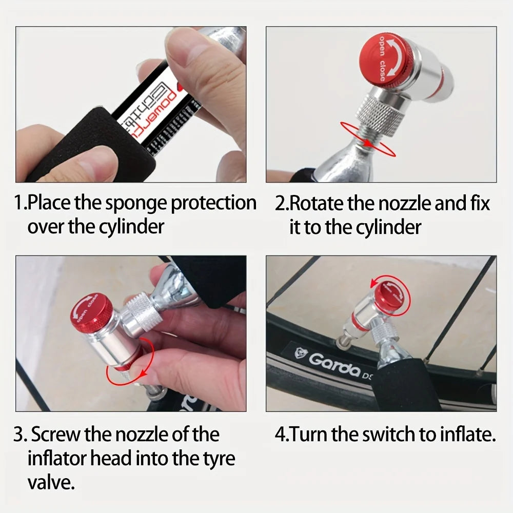 CO2 Pump For Bicycle Bike Pump Inflator