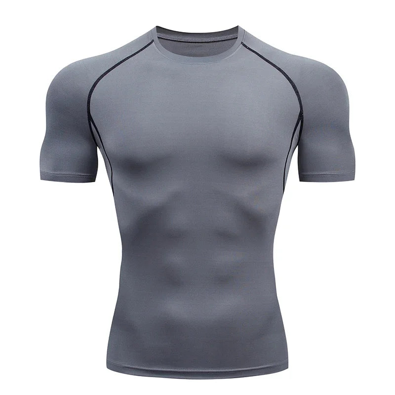 Men Compression Tight Short Sleeve T shirt