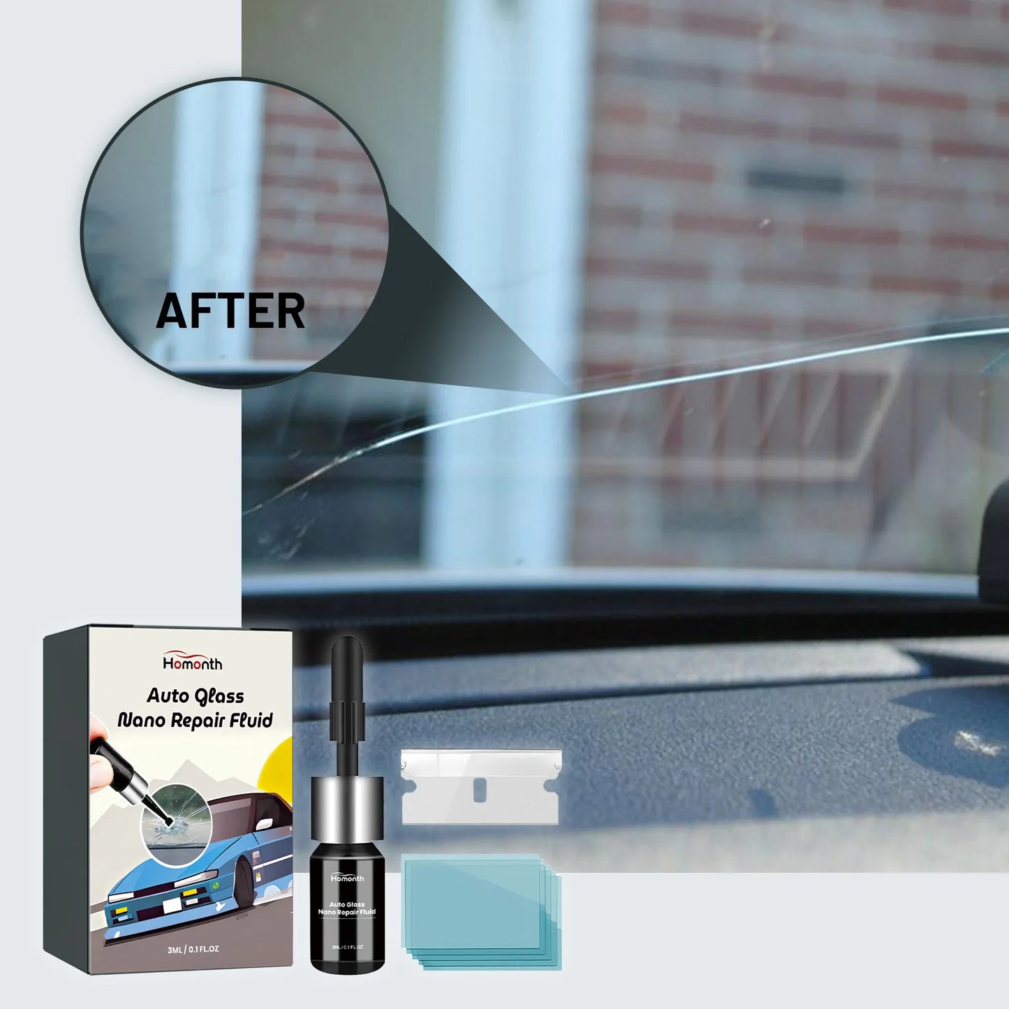 DIY Car Windshield Cracked Repair Tool