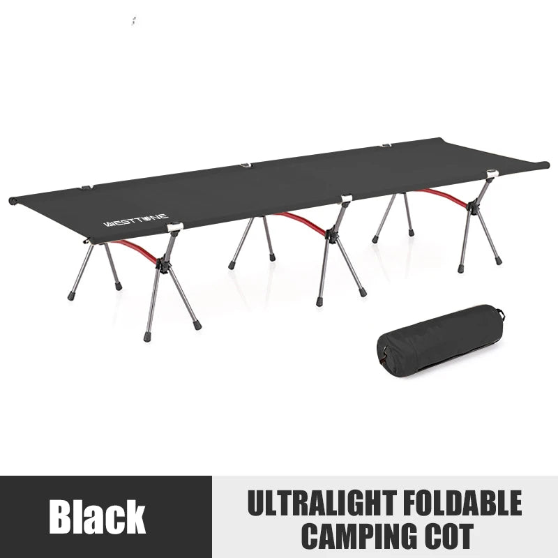 Portable Camping Cot with Leg Extenders