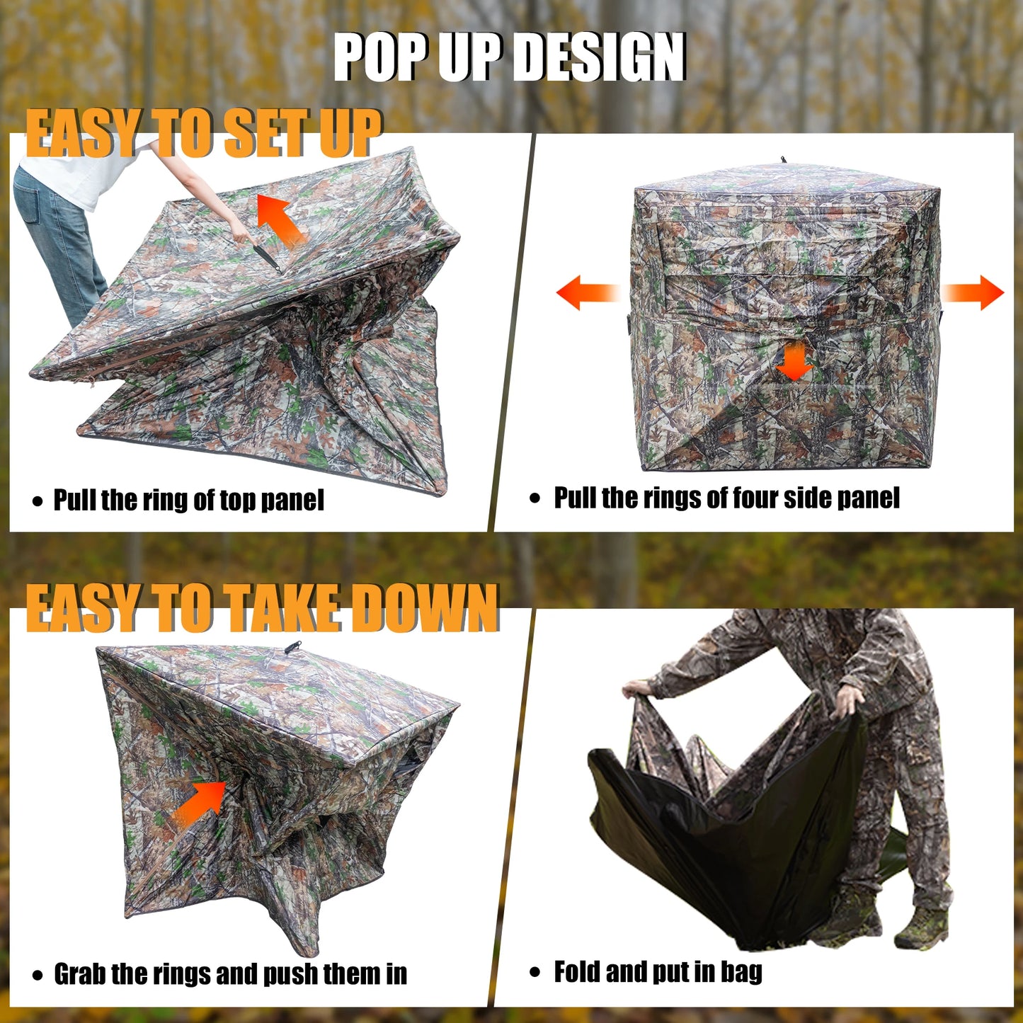 See Through Ground Blind For Deer Hunting