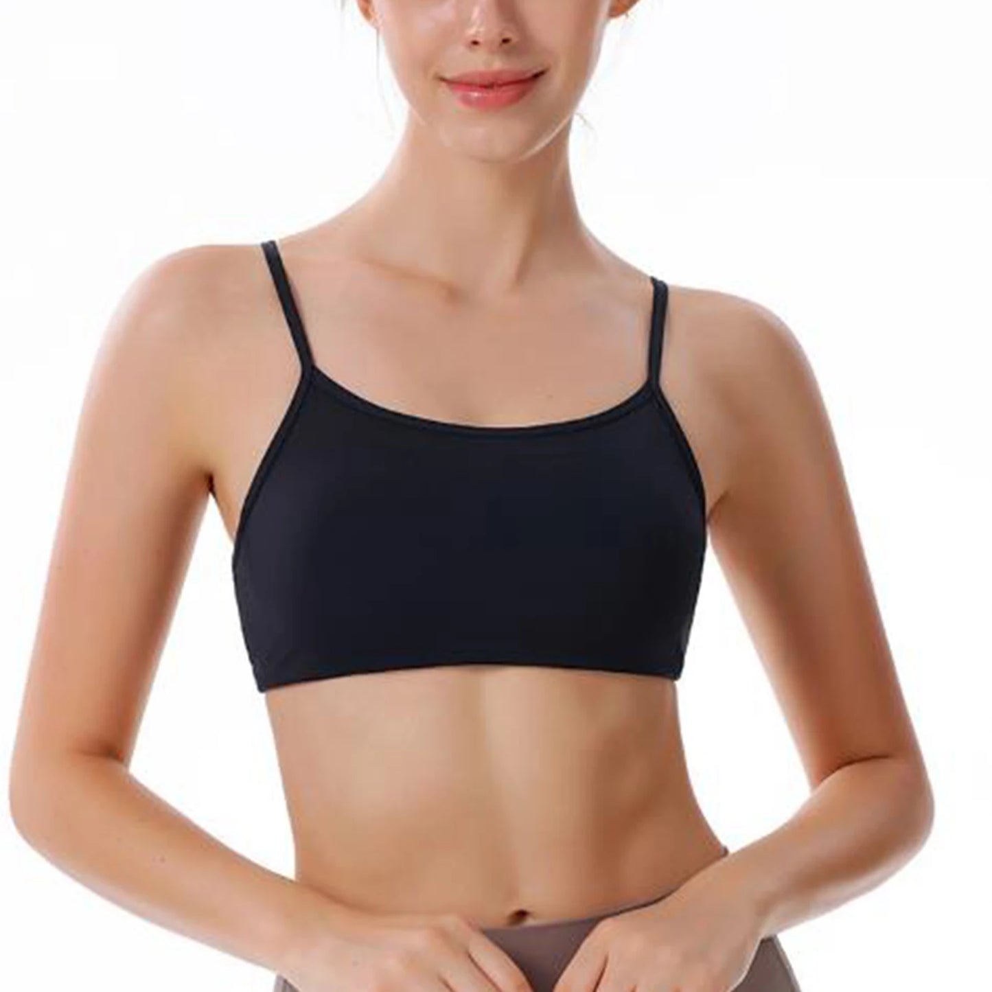 Women Seamless High Impact Sports Bra with Removable Pads Cross Back Straps