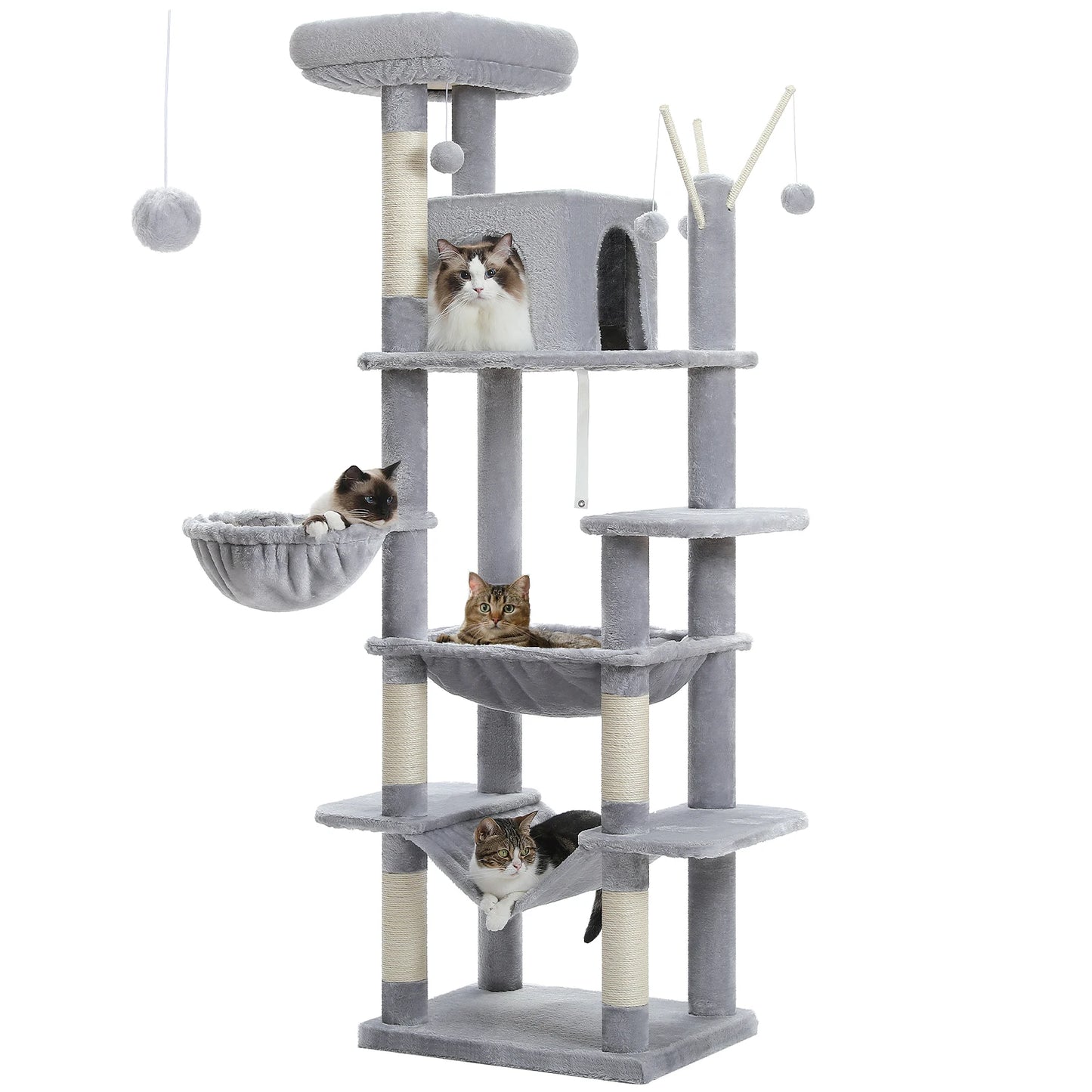 Large Cat Tree With Scratching Post