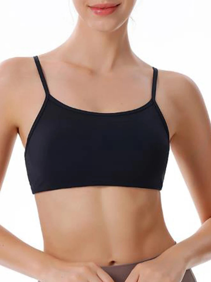 Women Seamless High Impact Sports Bra with Removable Pads Cross Back Straps