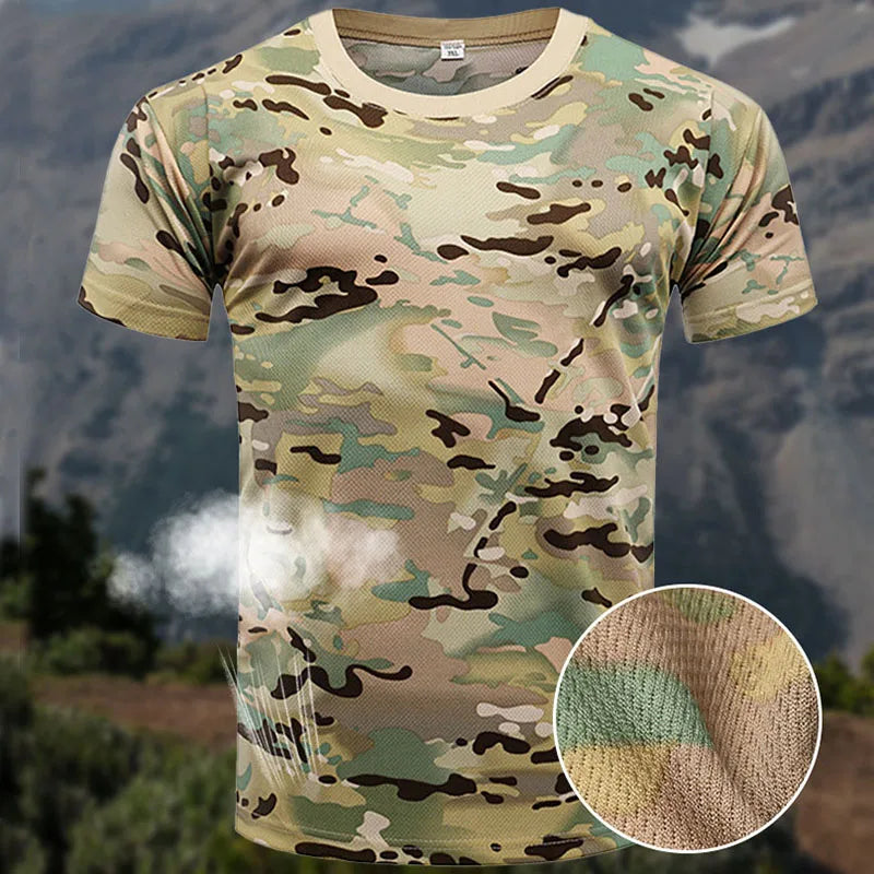 Quick Dry Forest Camouflage T-shirt