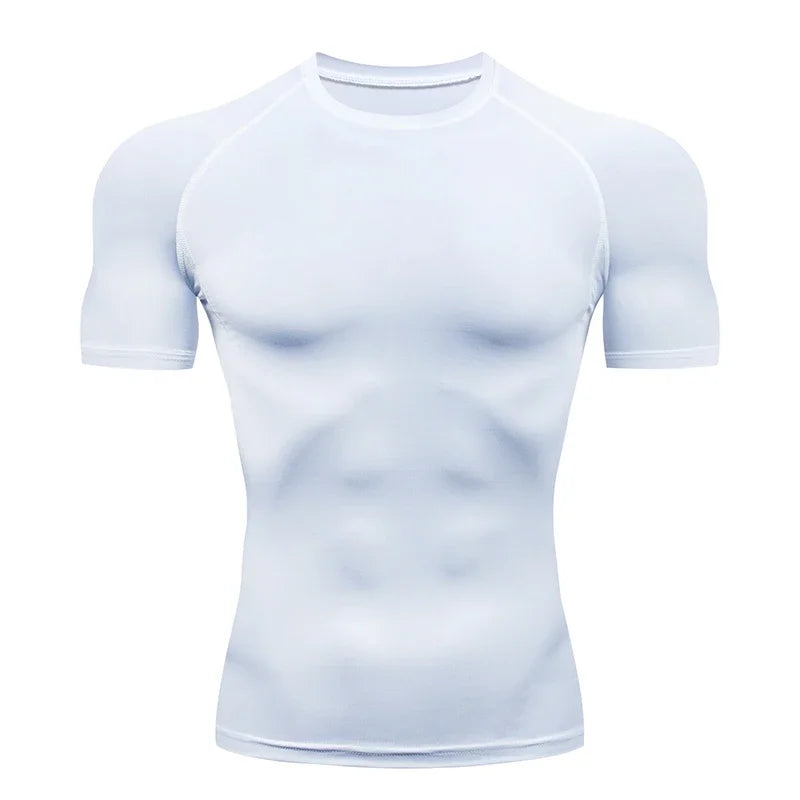 Men Compression Tight Short Sleeve T shirt