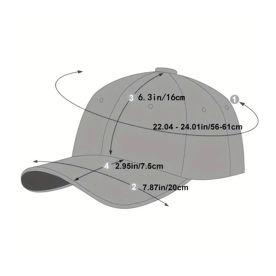 9 Pcs Unisex Baseball Sport Caps