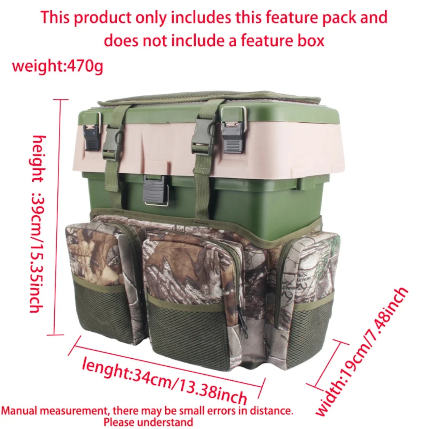 Multifunctional Fishing Tackle Case Nylon Backpack