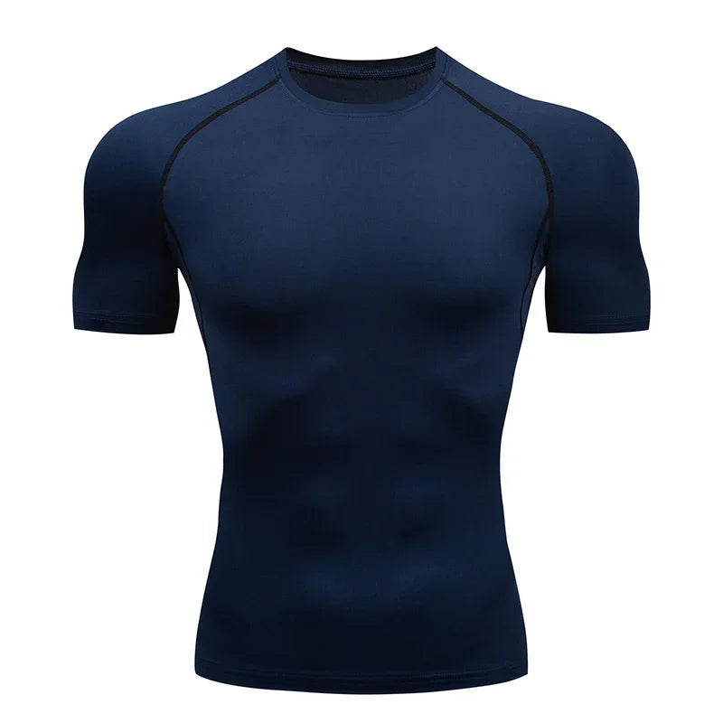 Men Compression Tight Short Sleeve T shirt