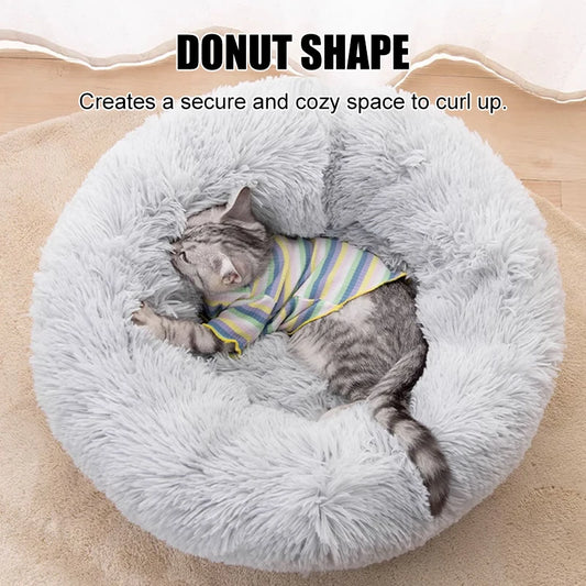 Super Warm Fluffy Round Pet Beds