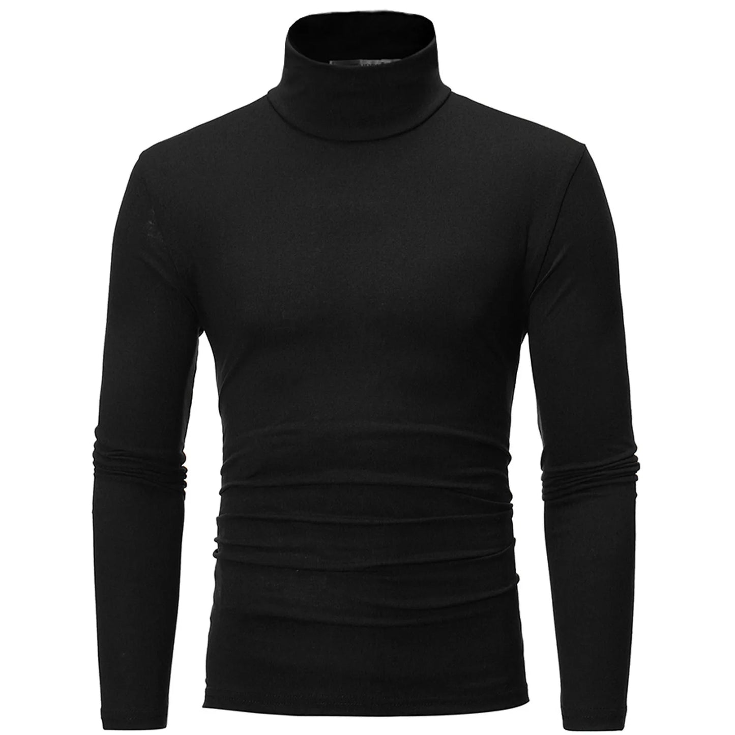 Men's Solid Color Turtleneck Basic Thermal Underwear