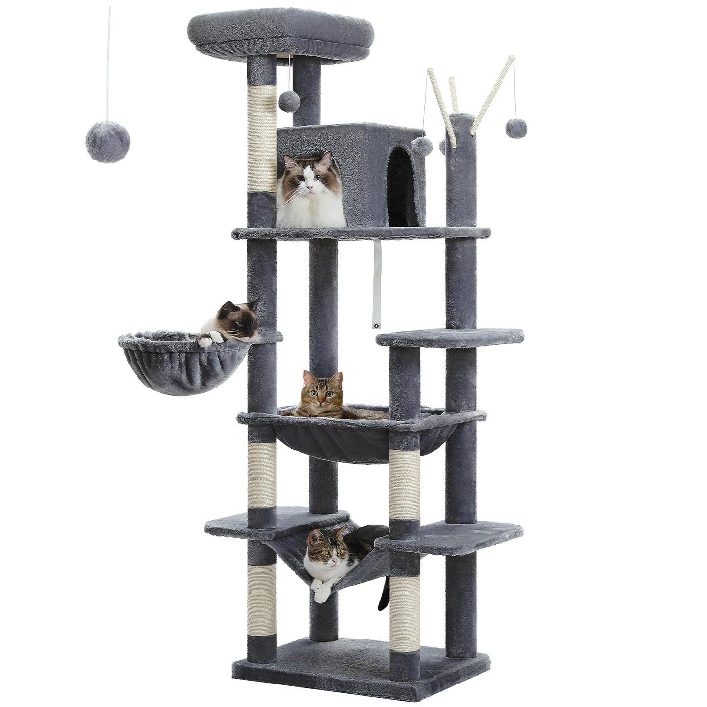 Large Cat Tree With Scratching Post