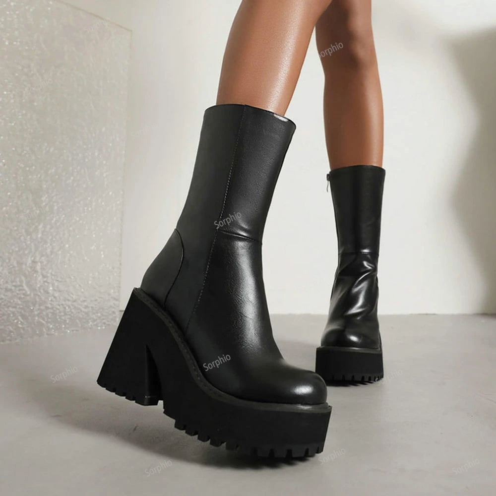 Goth Platform High Heel Women Ankle Boots