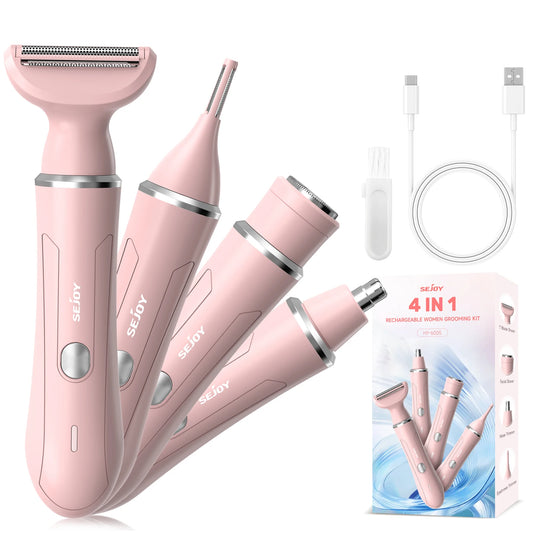 4 In 1 Portable Cordless Electric Lady Shaver