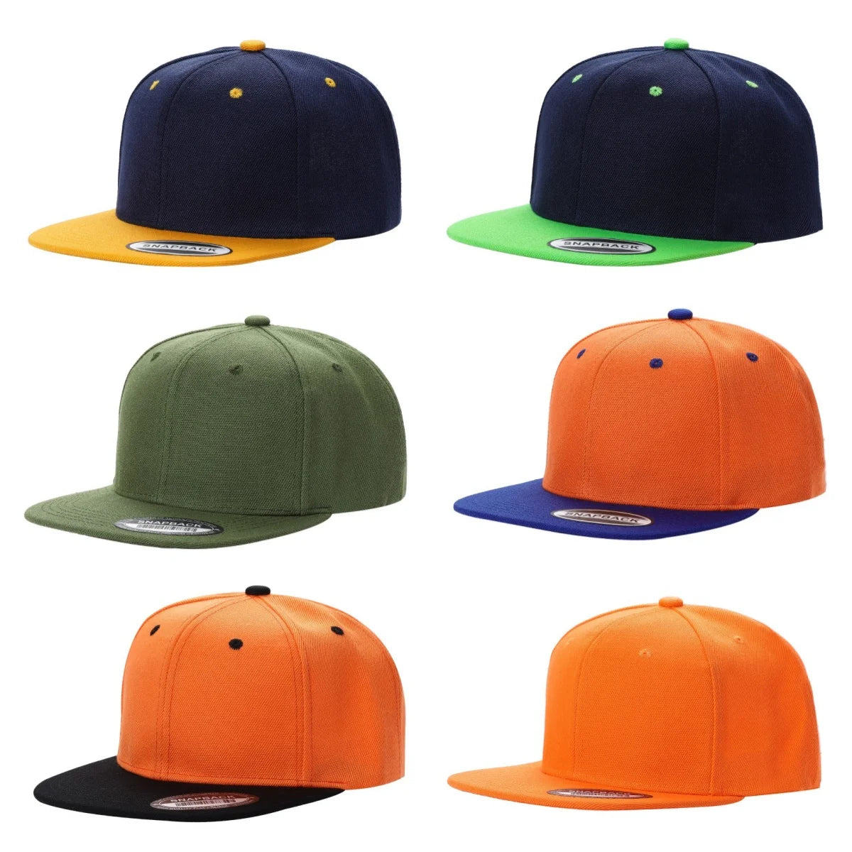 6 Pcs Turnt Up Hip Hop Baseball Caps